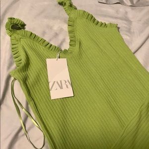Zara lime dress